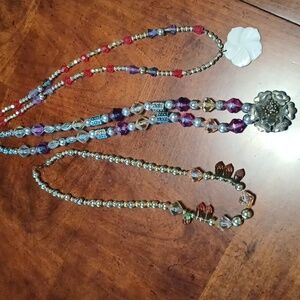 Set of 3 hand made necklaces